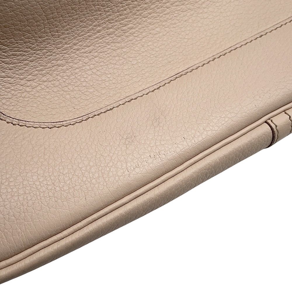 Hermes Shoulder Bag Trim 35 Ivory Silver Taurillon Clemence — view 6