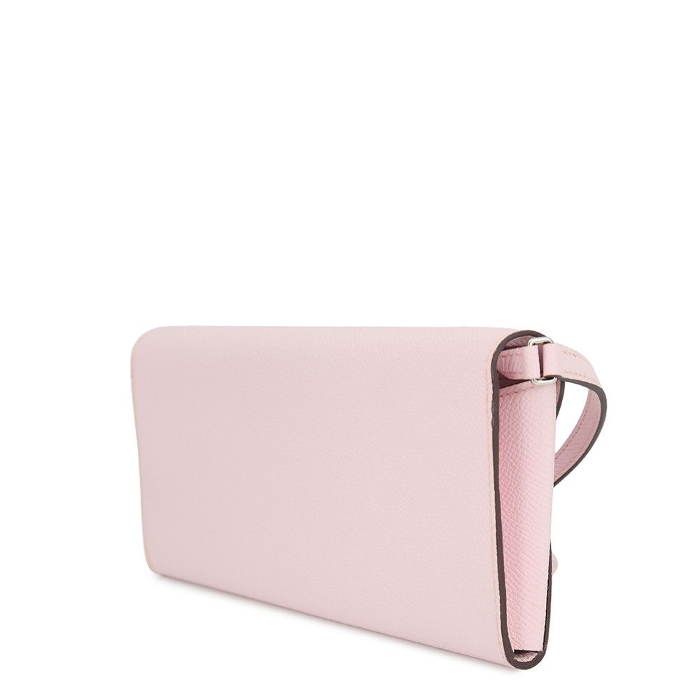Hermes Wallet Chaine D'ancre Tougo Rose Darling Silver Epsom — view 2