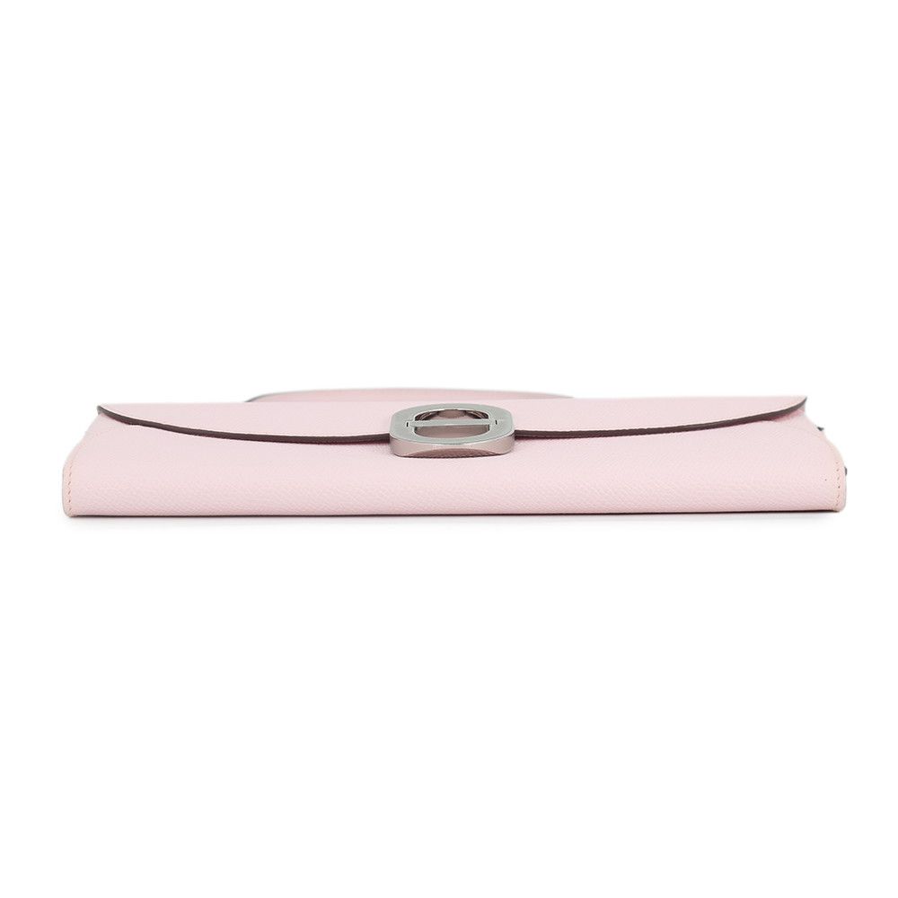 Hermes Wallet Chaine D'ancre Tougo Rose Darling Silver Epsom — view 3