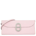 Hermes Wallet Chaine D'ancre Tougo Rose Darling Silver Epsom