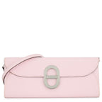 Hermes Wallet Chaine D'ancre Tougo Rose Darling Silver Epsom