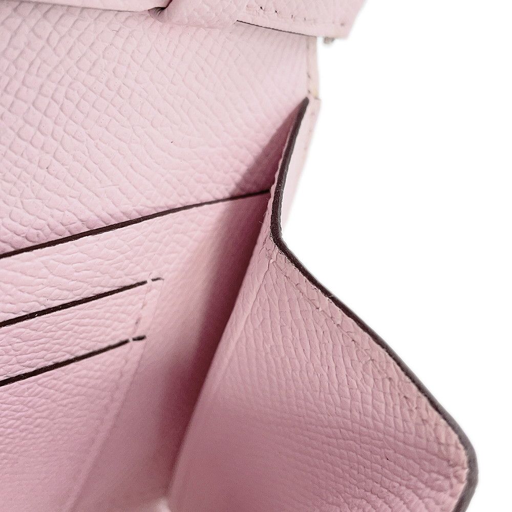 Hermes Wallet Chaine D'ancre Tougo Rose Darling Silver Epsom — view 7