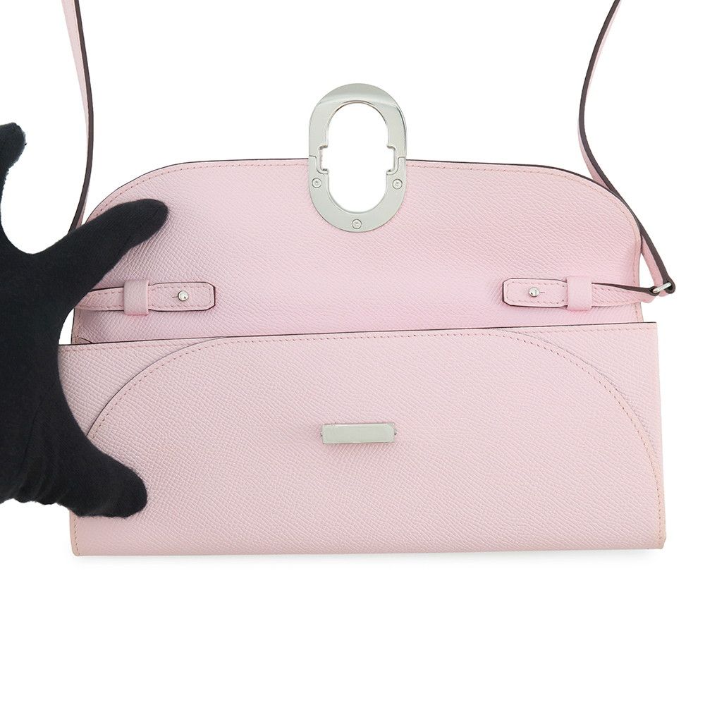 Hermes Wallet Chaine D'ancre Tougo Rose Darling Silver Epsom — view 5