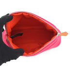 Hermes Pouch Bolide PM Hibiscus Silver Canvas Case — view 4
