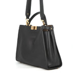 Fendi Peekaboo Essential Leather 2-Way Shoulder Bag Black — view 2