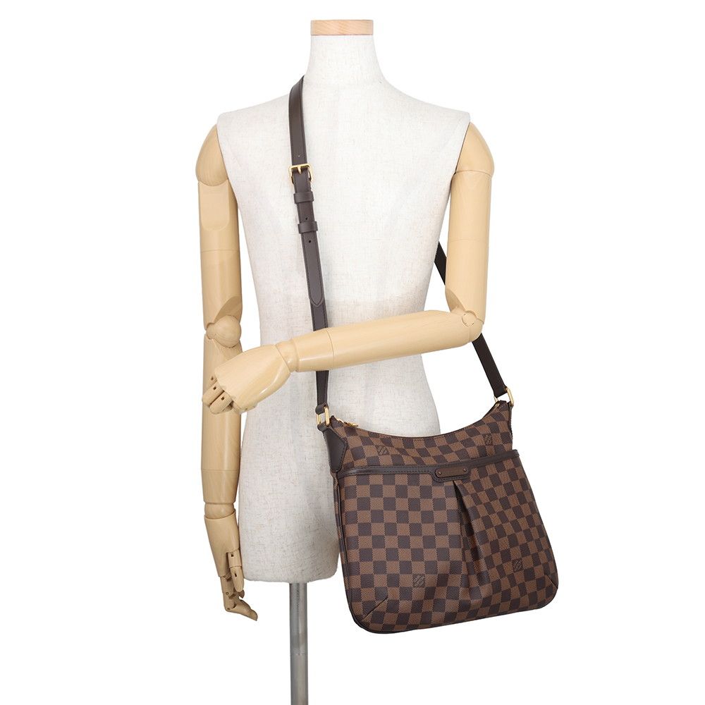 Louis Vuitton Shoulder Bag Damier Ebene Blue Msbeli PM Back — view 4