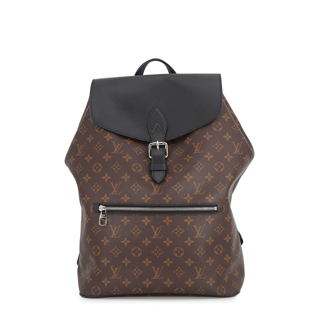 Louis Vuitton Backpack Monogram Macassar Parc Black