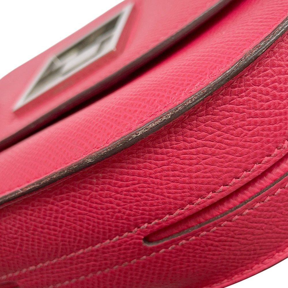 Hermes Shoulder Bag Mosaic Van Quatre Rose Silver Epsom — view 9