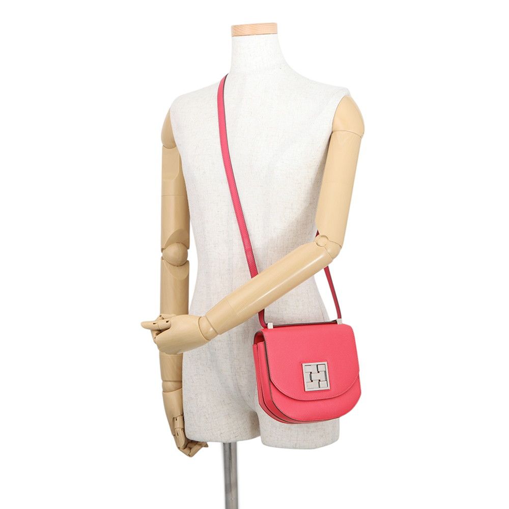 Hermes Shoulder Bag Mosaic Van Quatre Rose Silver Epsom — view 5
