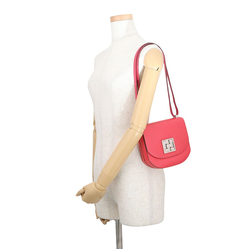 Hermes Shoulder Bag Mosaic Van Quatre Rose Silver Epsom — view 4