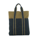 Hermes Tote Fourre Tout Cabas Green Black Canvas