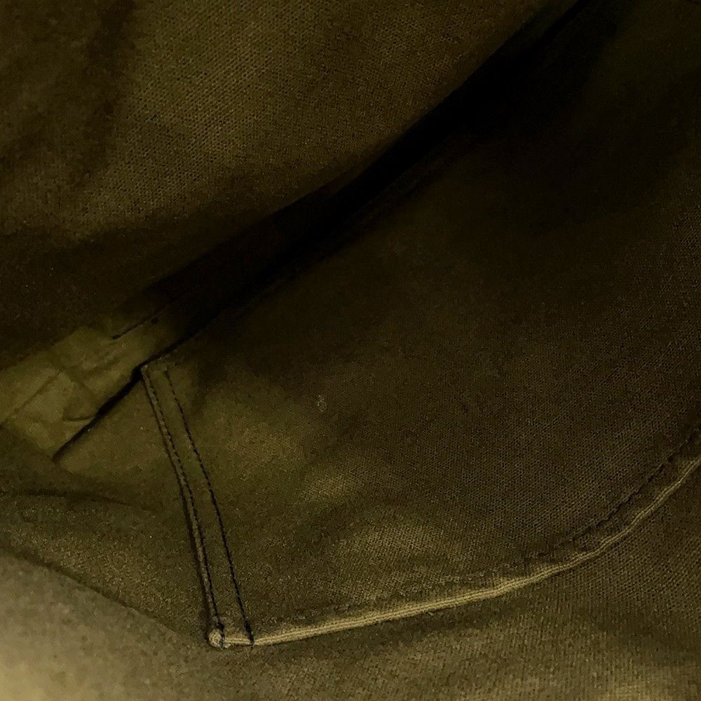 Hermes Tote Fourre Tout Cabas Green Black Canvas — view 8