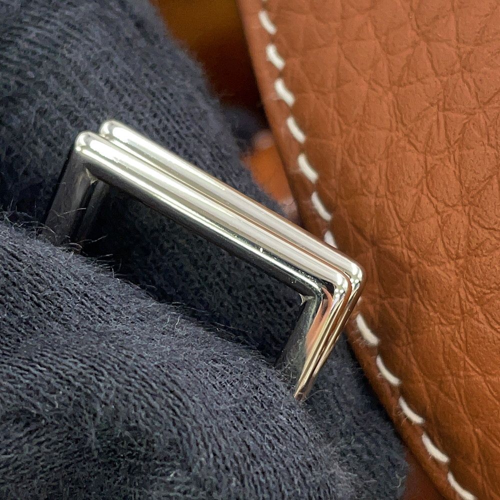 Hermes Handbag Picotin Lock PM Gold Silver Taurillon Clemence — view 8