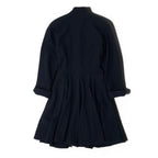 Dior Eg8 Miss a Line Flare Coat M Black Wool — view 3
