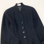 Dior Eg8 Miss a Line Flare Coat M Black Wool — view 5