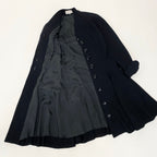 Dior Eg8 Miss a Line Flare Coat M Black Wool — view 4