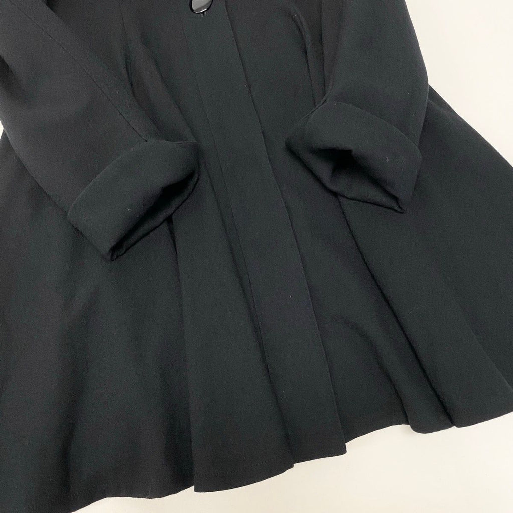 Dior Eg8 Miss a Line Flare Coat M Black Wool — view 6