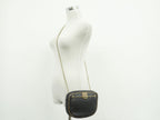 Dior Honeycomb Pattern Chain Shoulder Bag Pochette Black — view 6