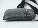Louis Vuitton LV Thomas Damier Graphite Shoulder Bag Pochette Black Gray — view 4