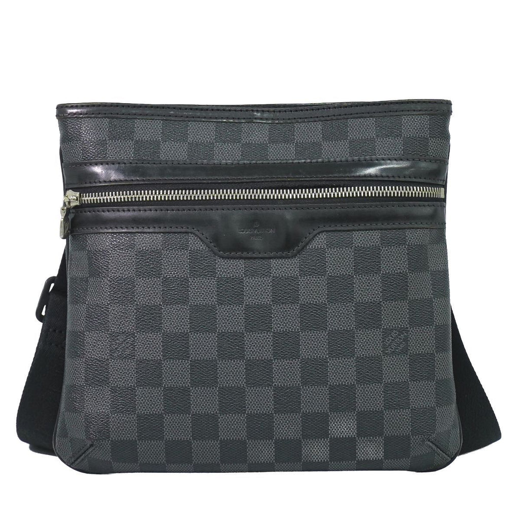 Louis Vuitton LV Thomas Damier Graphite Shoulder Bag Pochette Black Gray