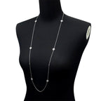 Louis Vuitton Pendentif Sunblossom Diamond Multi Stone Necklace 88 18k WG — view 7