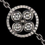 Louis Vuitton Pendentif Sunblossom Diamond Multi Stone Necklace 88 18k WG — view 6
