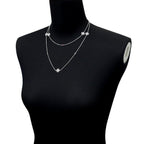 Louis Vuitton Pendentif Sunblossom Diamond Multi Stone Necklace 88 18k WG — view 8