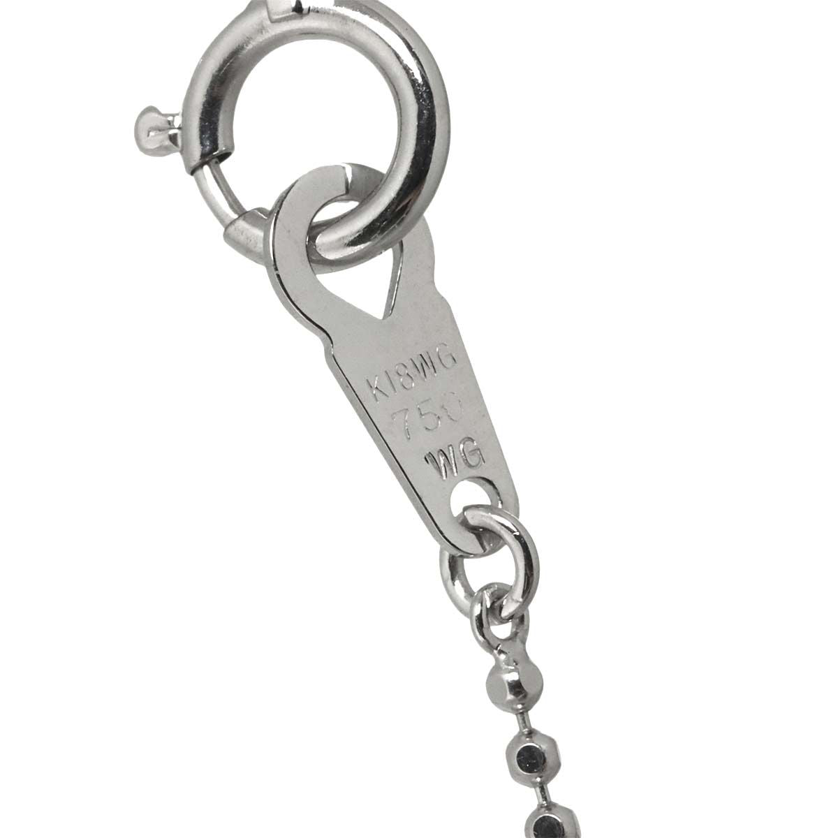 Celine Cross Diamond Necklace 42 18k WG White Gold — view 7