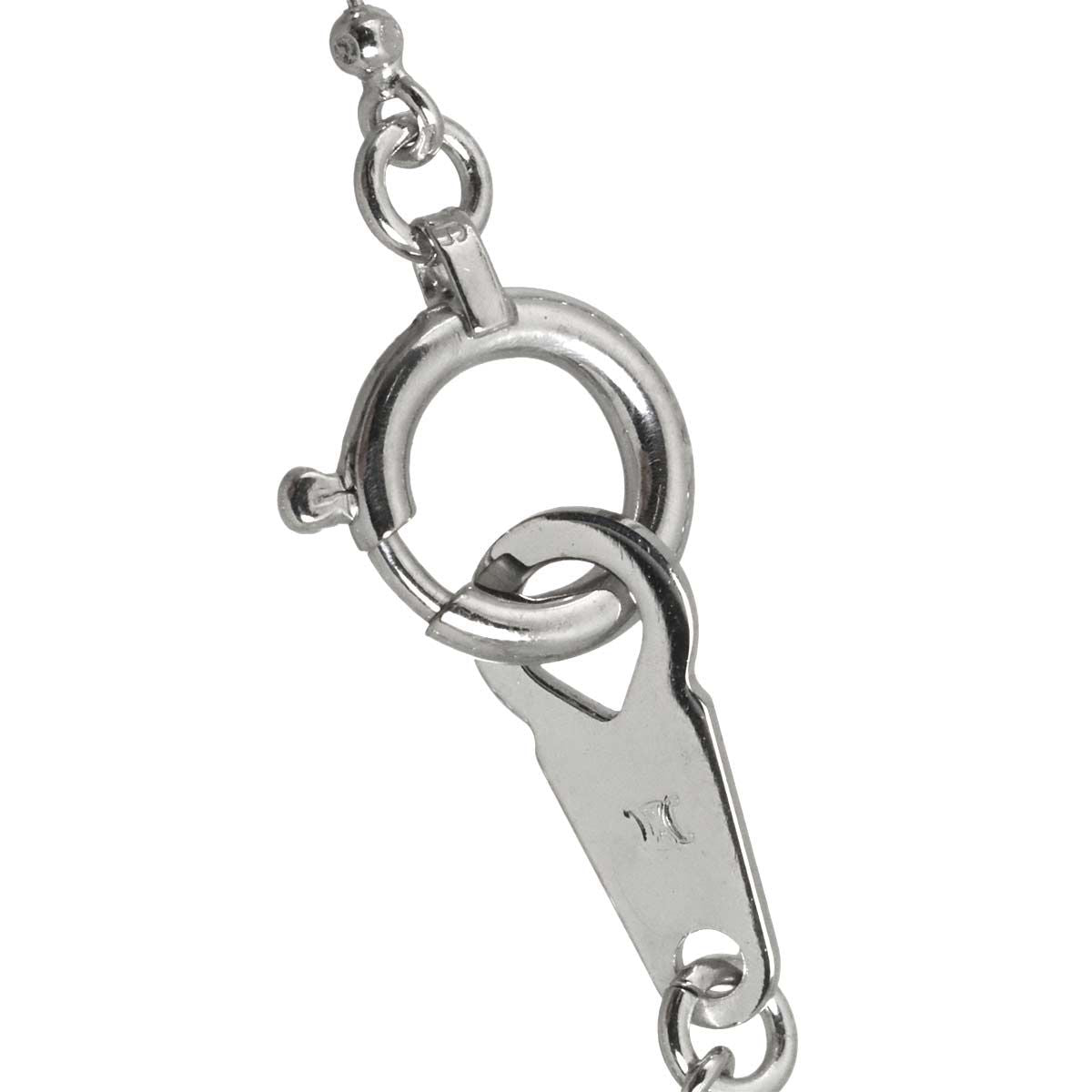 Celine Cross Diamond Necklace 42 18k WG White Gold — view 8