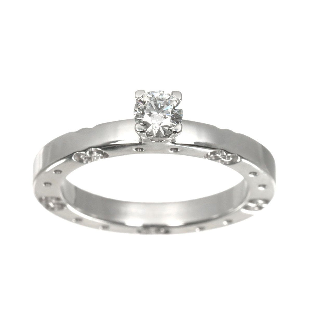 Gucci Icon Solitaire Diamond Ring WG White Gold — view 2