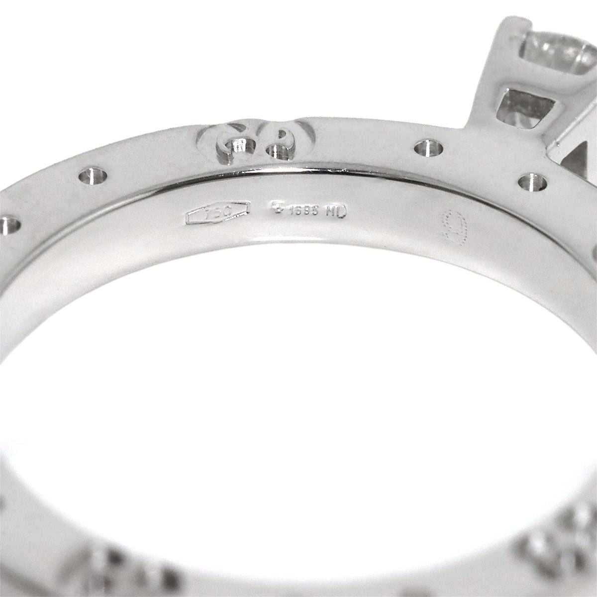Gucci Icon Solitaire Diamond Ring WG White Gold — view 4
