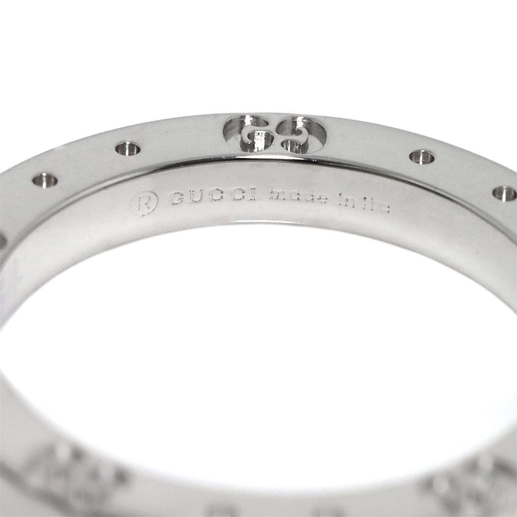 Gucci Icon Solitaire Diamond Ring WG White Gold — view 3