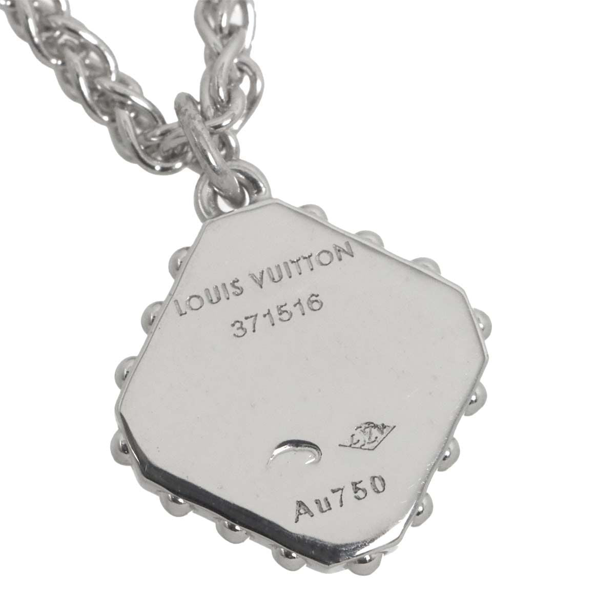 Louis Vuitton Pendentif Diamond Necklace 41 18k WG 750 Certificate — view 4
