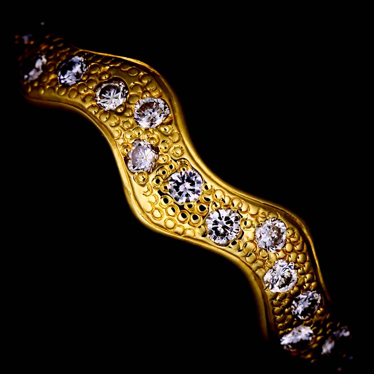 Saint Laurent Ring Diamond 18k YG PG Yellow Pink Gold — view 8