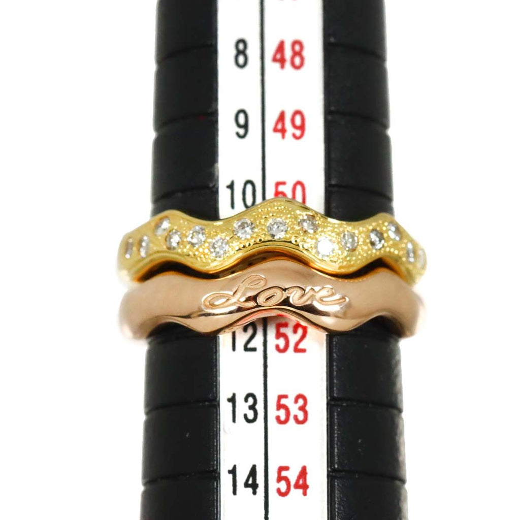 Saint Laurent Ring Diamond 18k YG PG Yellow Pink Gold — view 9