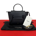 Celine Belt Bag Pico Leather 2-Way Mini Pochette Black