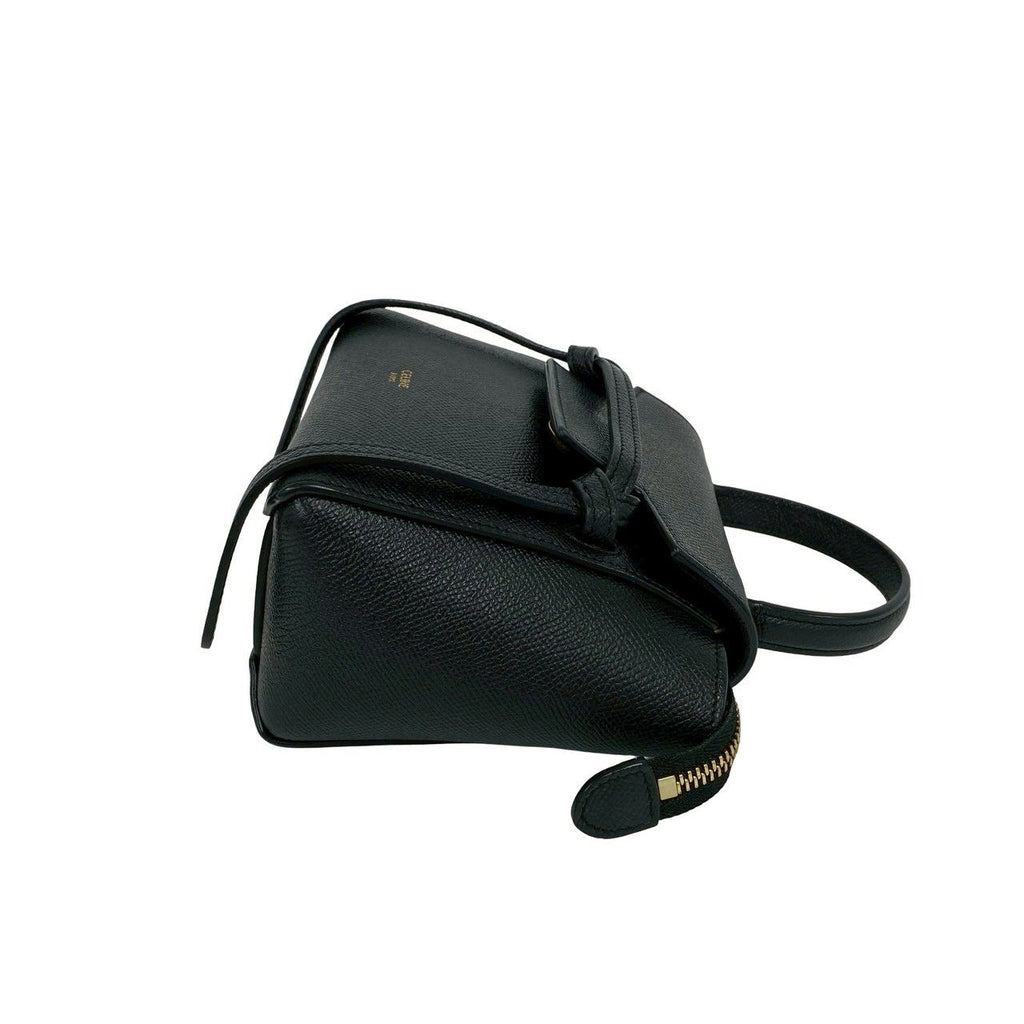 Celine Belt Bag Pico Leather 2-Way Mini Pochette Black — view 6