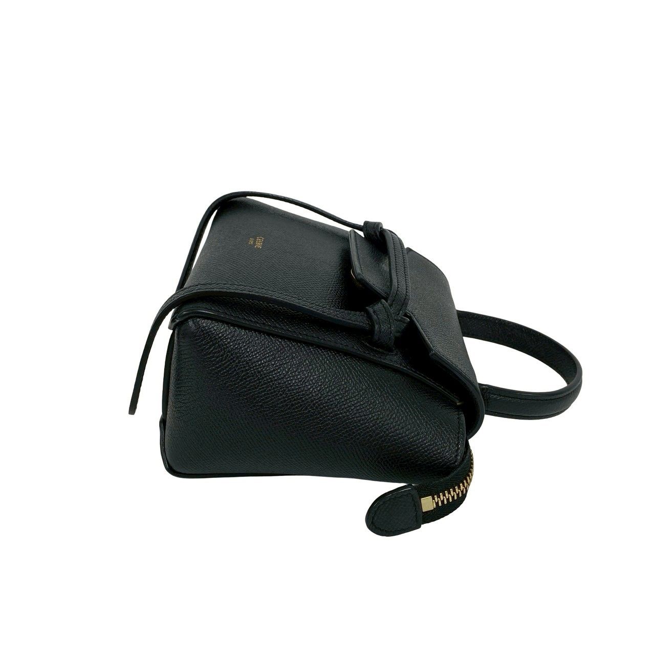 Celine Belt Bag Pico Leather 2-Way Mini Pochette Black — view 6