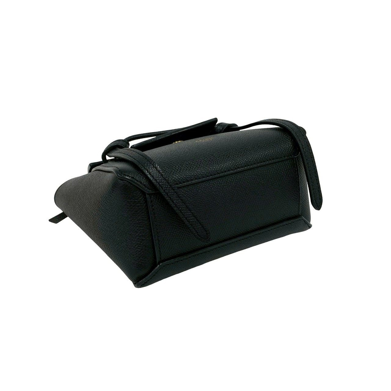 Celine Belt Bag Pico Leather 2-Way Mini Pochette Black — view 7