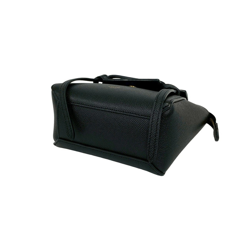 Celine Belt Bag Pico Leather 2-Way Mini Pochette Black — view 8