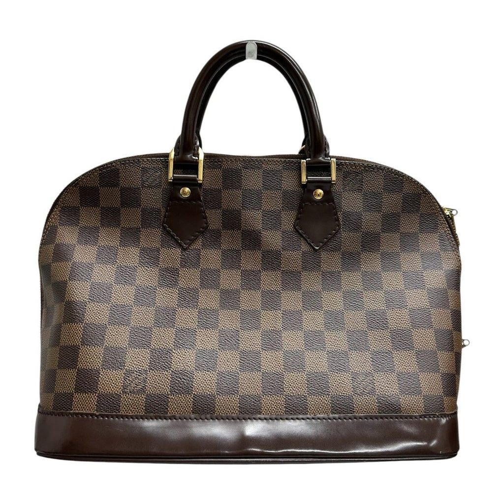 Louis Vuitton Damier Alma Brown Gold Leather Handbag — view 2