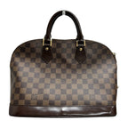 Louis Vuitton Damier Alma Brown Gold Leather Handbag — view 2