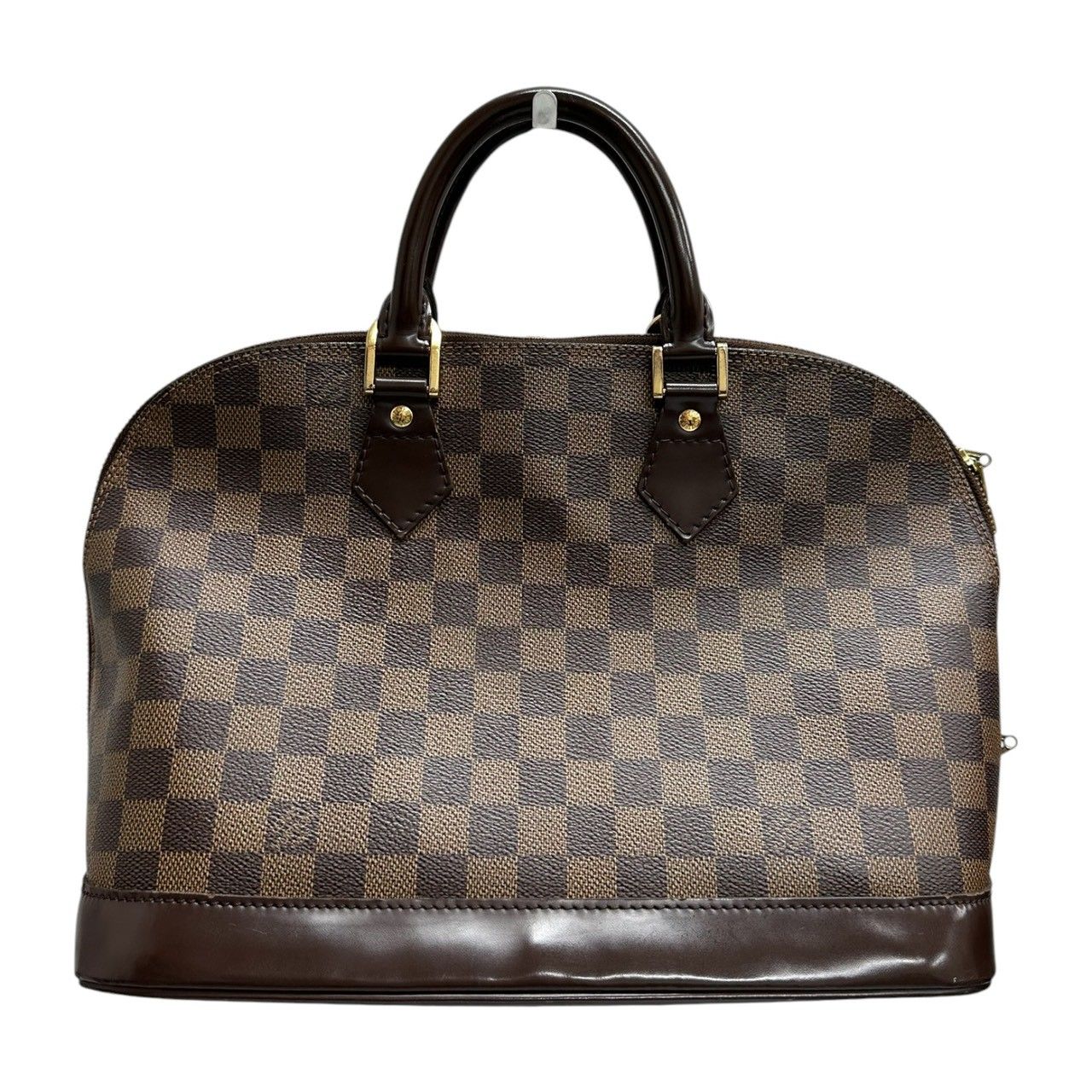 Louis Vuitton Damier Alma Brown Gold Leather Handbag — view 2