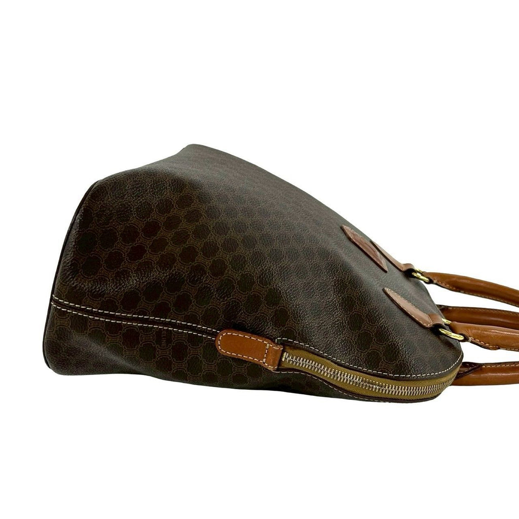 Celine Macadam Blason Triomphe Pattern Leather 2-Way Mini Tote Shoulder — view 6