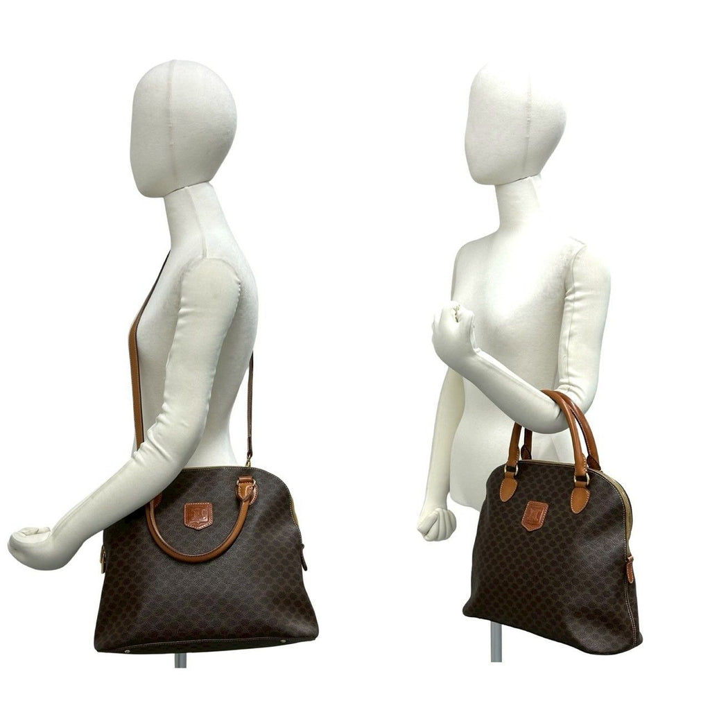 Celine Macadam Blason Triomphe Pattern Leather 2-Way Mini Tote Shoulder — view 2