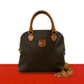 Celine Macadam Blason Triomphe Pattern Leather 2-Way Mini Tote Shoulder