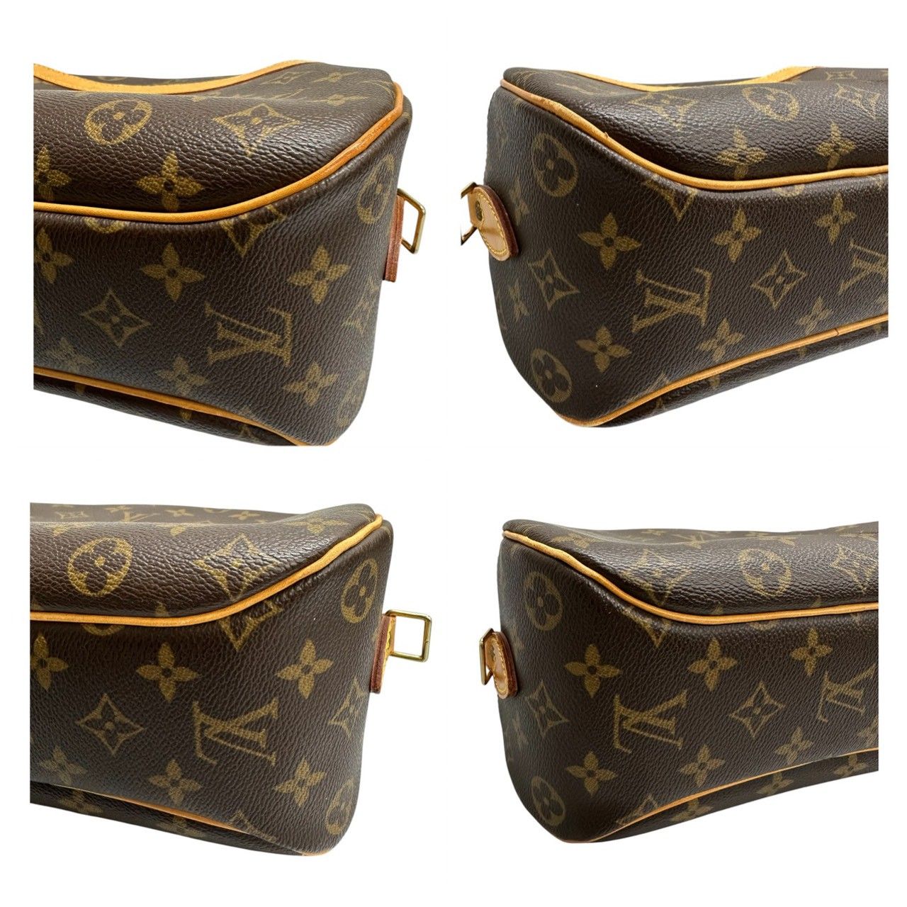 Louis Vuitton Monogram Blois Brown Gold Shoulder — view 7