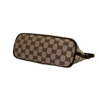 Gucci Logo GG All Over Pattern Canvas Leather Mini Handbag Pouch Brown Beige — view 8