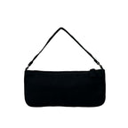 Prada Triangle Logo Plate Tessuto Nylon Mini Handbag Pouch Black — view 3