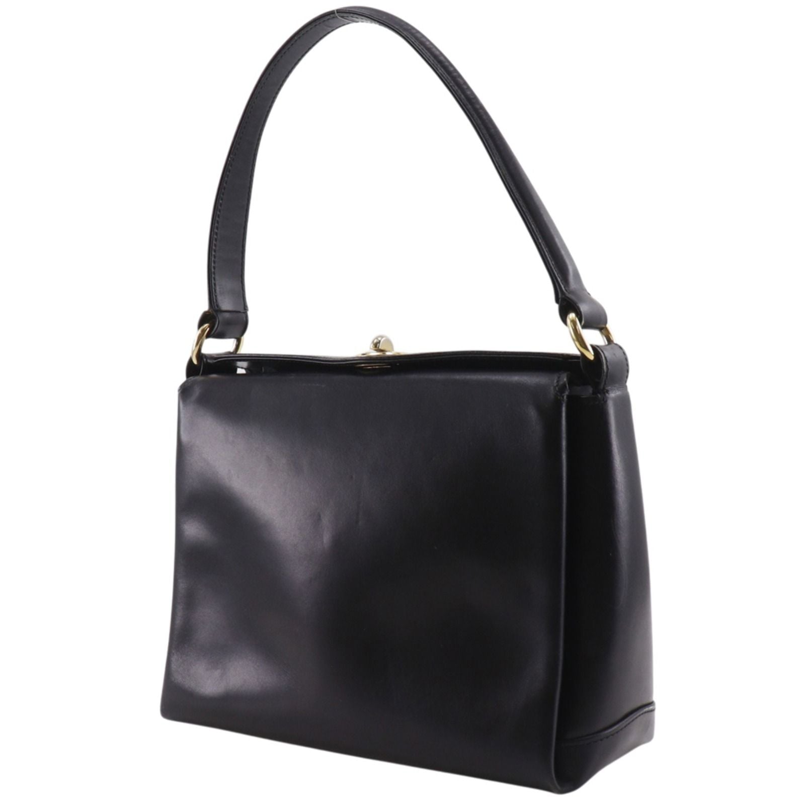 Gucci Vintage Leather Black Shoulder Bag — view 2